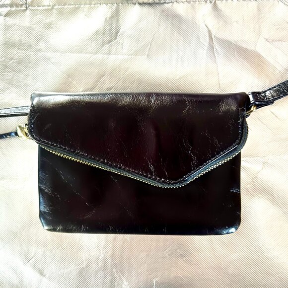 HOBO Wink Leather Crossbody Bag - Black NWOT - Picture 6 of 6